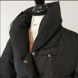 Black puffer coat